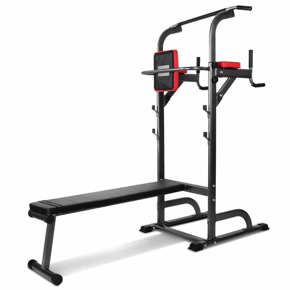 POWER TOWER – Chaise Romaine + Banc de Musculation - Pull Up Fitness
